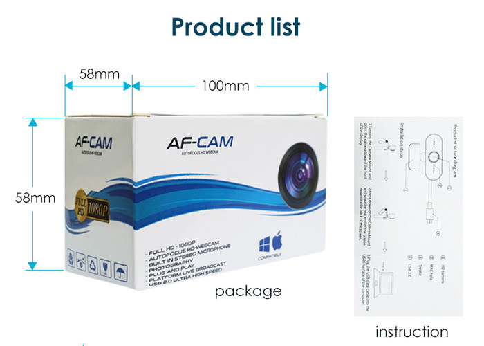 ARIZA Usb Webcam With Microphone For Pc 50Hz Scintillation Control