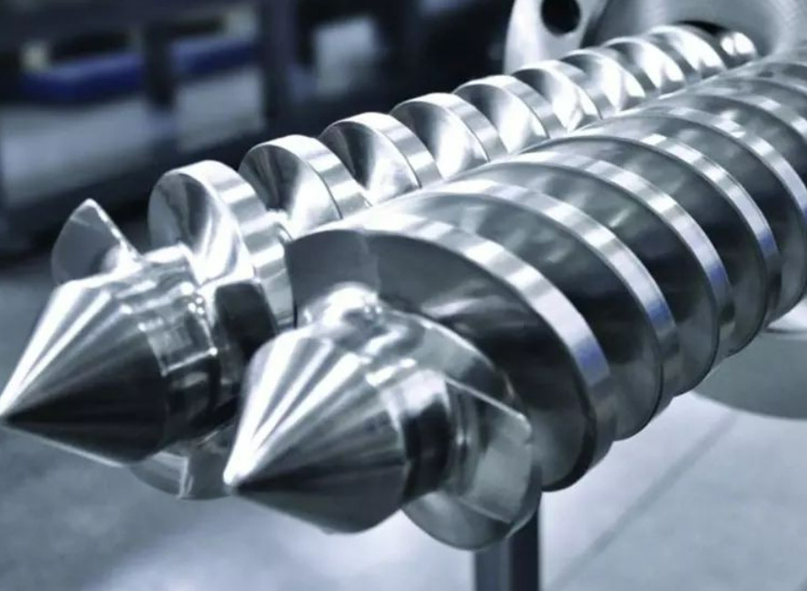 HDPE Bimetallic Pvc Screw And Barrel With Flange Machinery Parts