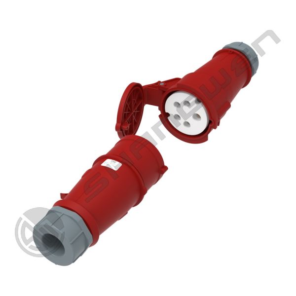 IP44 Industrial 5Pin 32A Red Socket Male Female Plug Coupler IP44 Industrial Socket 5P 220-380V Female Male Socket