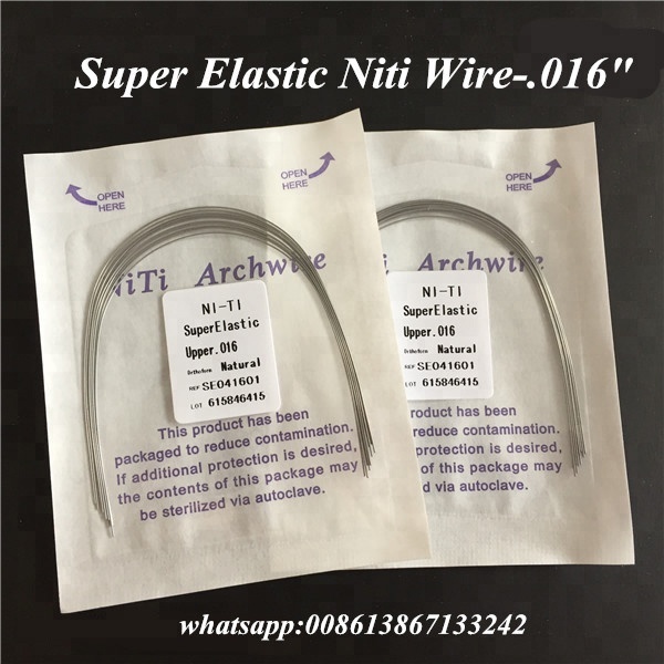 Instrument classification Class II Dental Archwire Stainless Steel Archwire for Orthodontic Treatment
