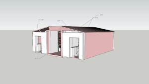 Quality 40ft Custom Single Side Expansion Twin Cabin Container House Green Building for sale