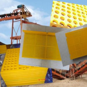 China Polyurethane Rubber Linear Vibrating Screen Mesh Sieve Plates on sale