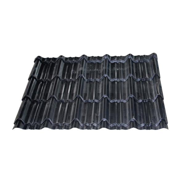 Colored Roofing Sheet Roll Forming Machine , Glazed Tile Making Machine