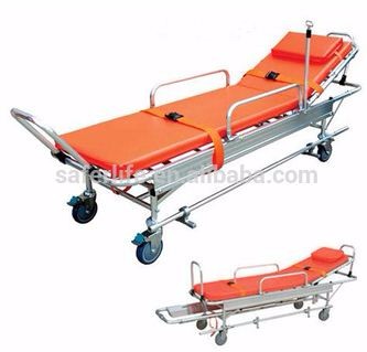 Aluminum Alloy Automatic Hospital Loading Ambulance Stretcher