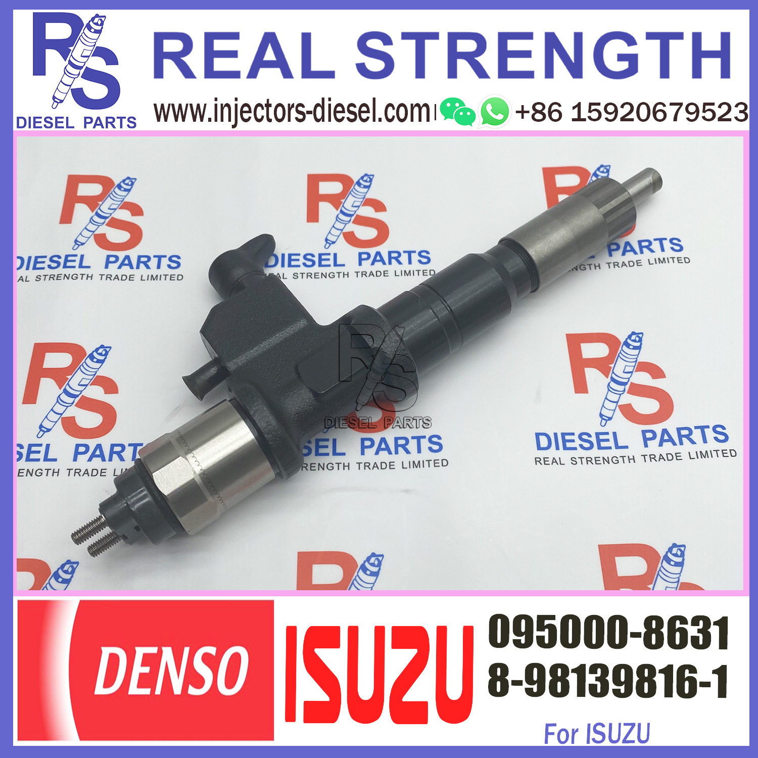 Diesel engine Common Rail Fuel Injector 095000-8633 095000-863# 095000-8631 For ISU-ZU 8-98139816-0 8--98139816-3