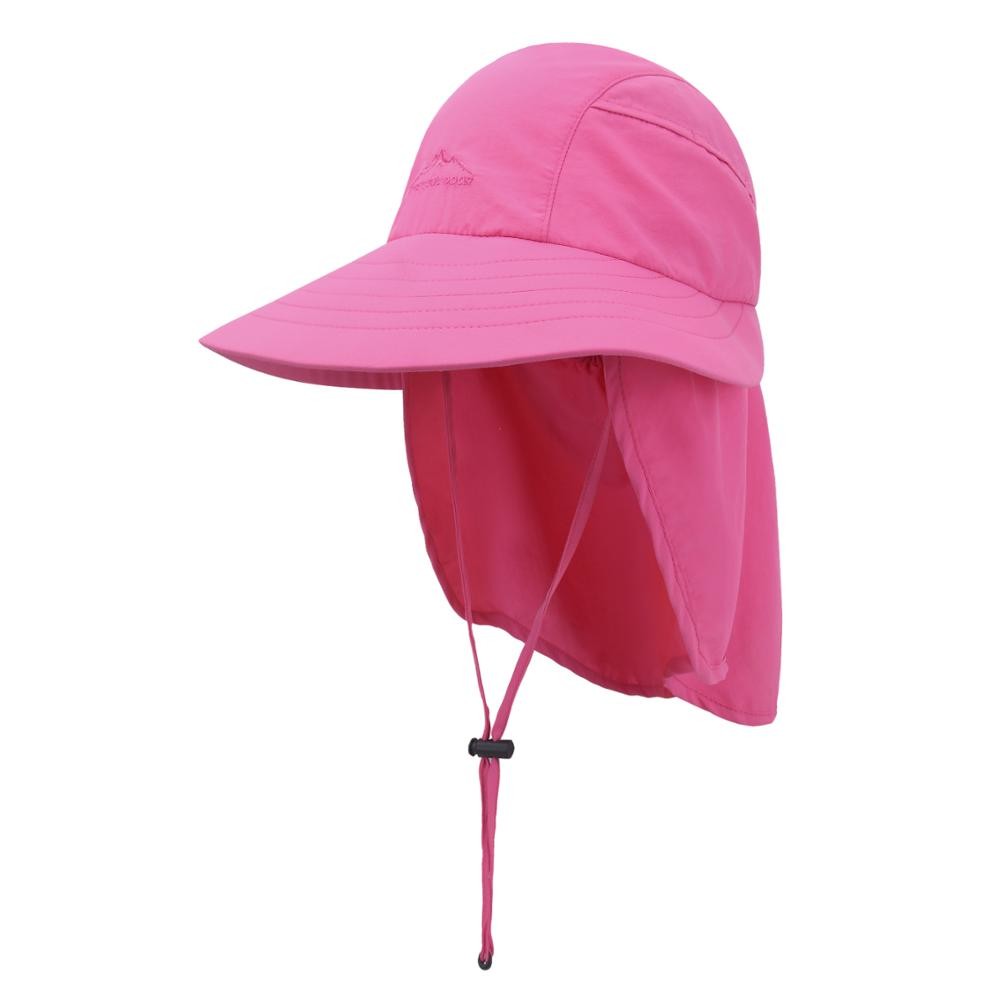 100%ployester Outdoor sun shade baseball Cap with Neck Flap Cover Bucket Hats with string Many colors are available