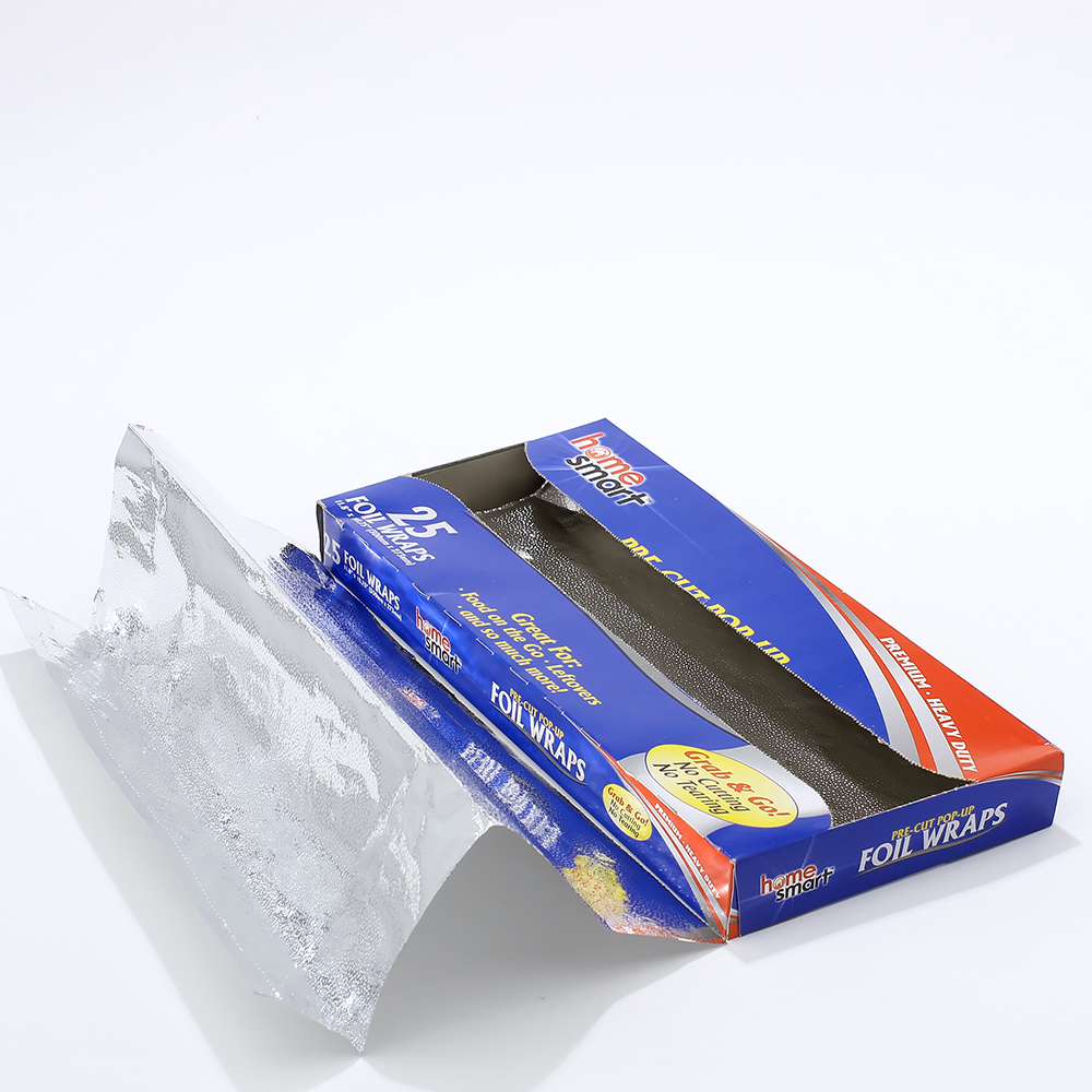 Customized Logo 9x 10.75 Aluminum Foil Sheets for Easy and Convenient Food Preservation
