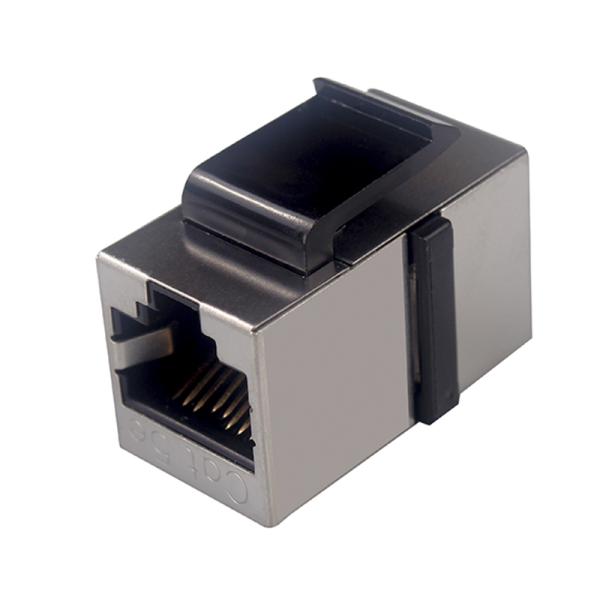 UL94V 0 Shielded Cat5e RJ45 Cable Coupler Modular Keystone Connector