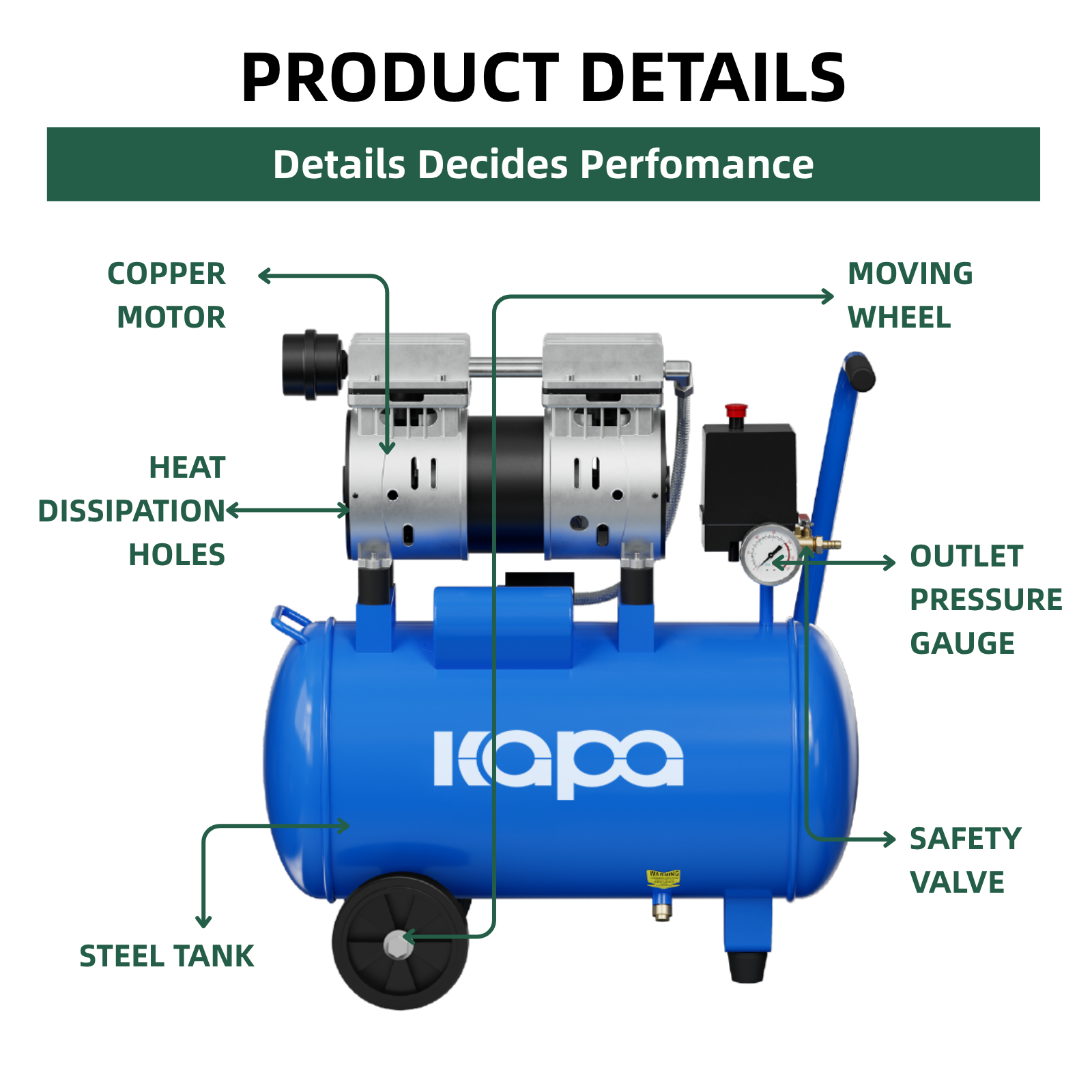 Oil Free Silent Air Compressor 