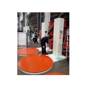 Semi Automatic Pallet Wrapping Machine Powered Pre - Stretch Ratio 200%