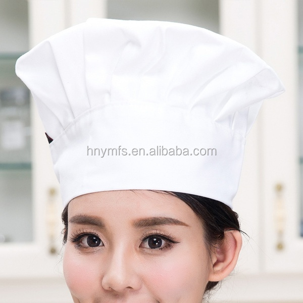 Washable Adult Adjustable Chef Hat Breathable White Chef Hats