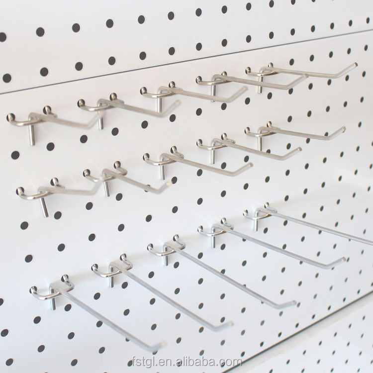 Pegboard Locking Security Display Hook Hole Spacing Steel Hooks for Supermarket Display