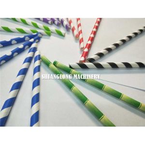 China Five Knives System Online Cutting Paper Straw Machine on sale