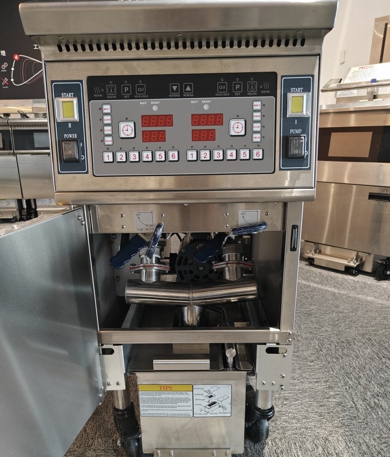 Two Pots Two Baskets 13L*2 Small Capacity Save Oil Electric Open Fryer With Oil Filtration