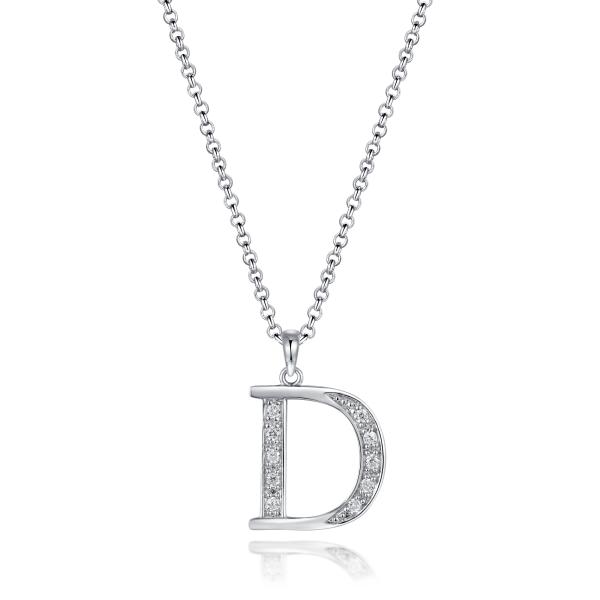 Patrick Star Customized Pendant Cubic Zircon Silver CZ Patrick Star Pendant Beaded Necklace