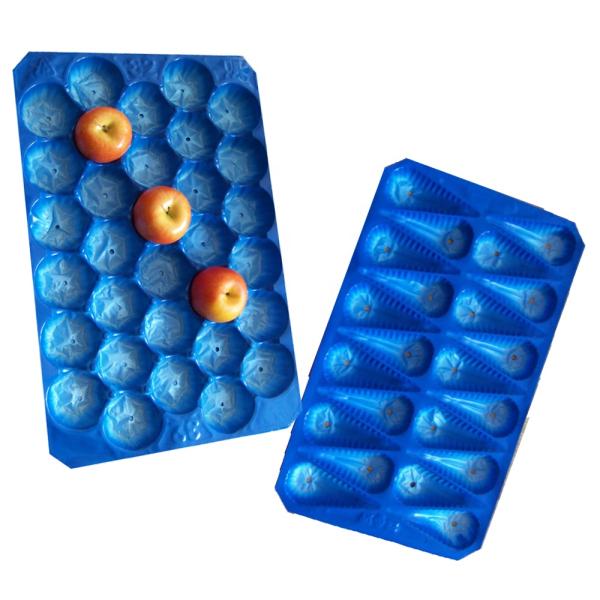 Disposable Plastic Fresh Fruits and Vegetables Export Packing Tray Insert Nest Pack Round Fruit Liners Factory