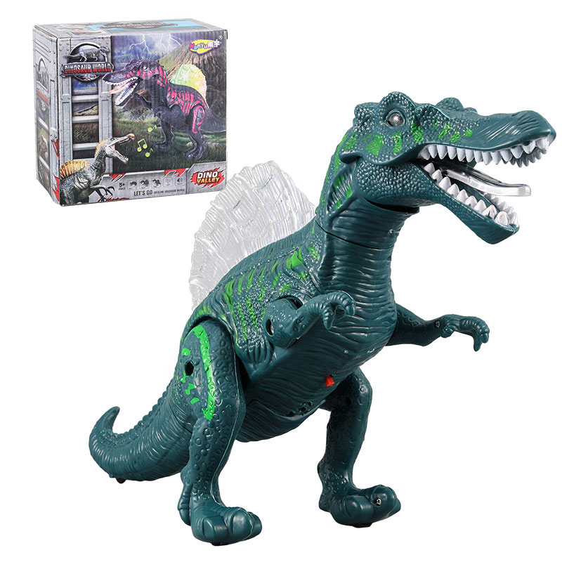 Unique Children's Toy Spine Backed Dragon with Lights Sound Walking and Biting Mouth