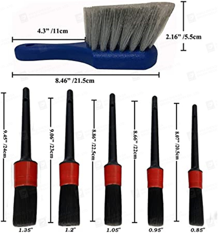 7pcs 610g Car Cleaning Brush Set For Auto Car Wheel Seat Tires Dirty Romoves