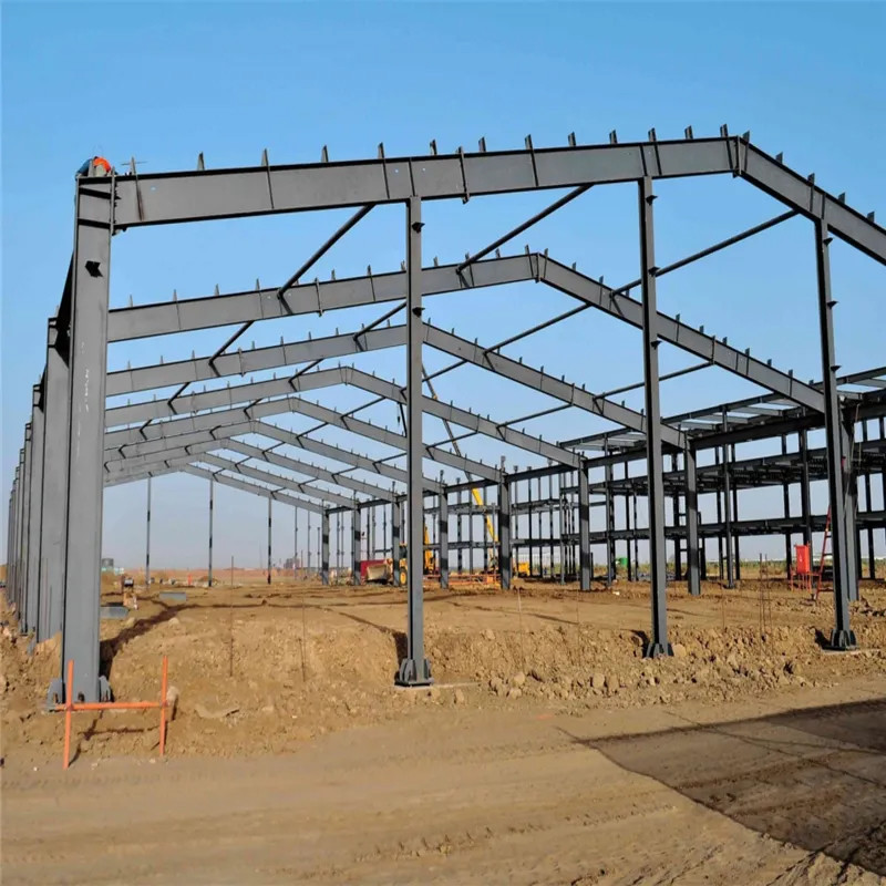 Lightweight Prefab Metal Warehouse Building / Industrial Metal Structure