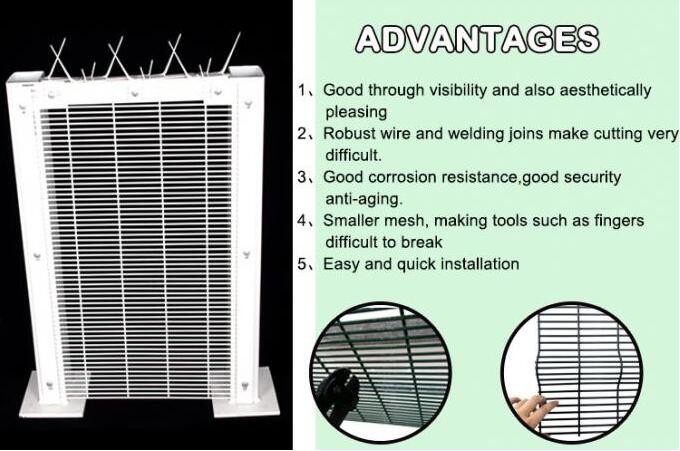 3.0m Airport Anti Climb Fencing Welded Mesh