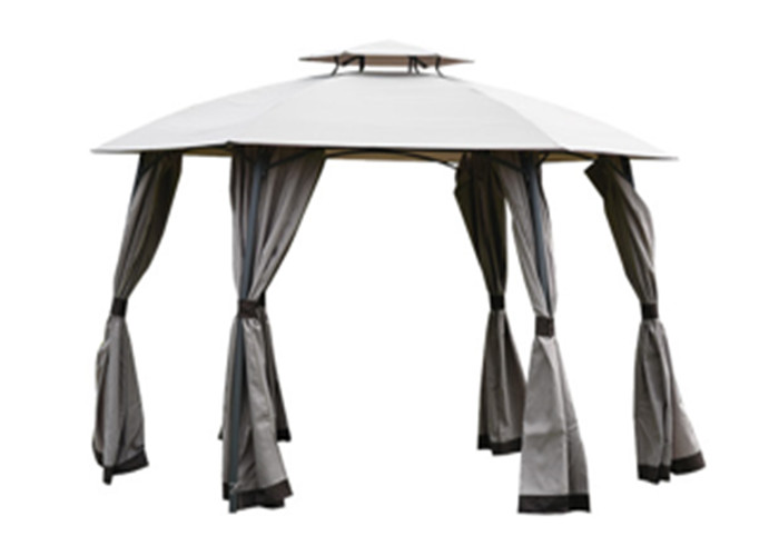 Modern Wind Resistant 3.6x3.6x2.6m Double Top Gazebo