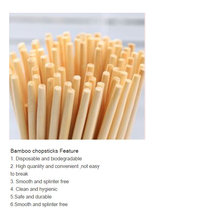 Modern Tensoge Custom Bamboo Disposable Chopsticks Eco-Friendly 210mm/240mm*4.8mm