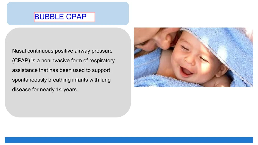 High Frequency Mobile Bubble CPAP with Air Oxygen Blender Neonatal Ventilator