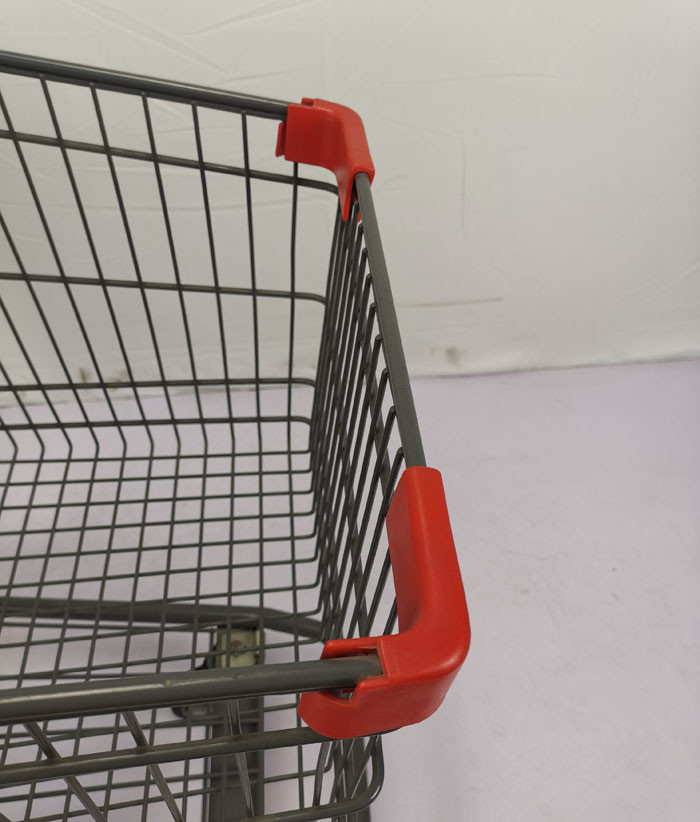 125L Standard American Shopping Trolley Warehouse Shopping Cart With Foldable Seat