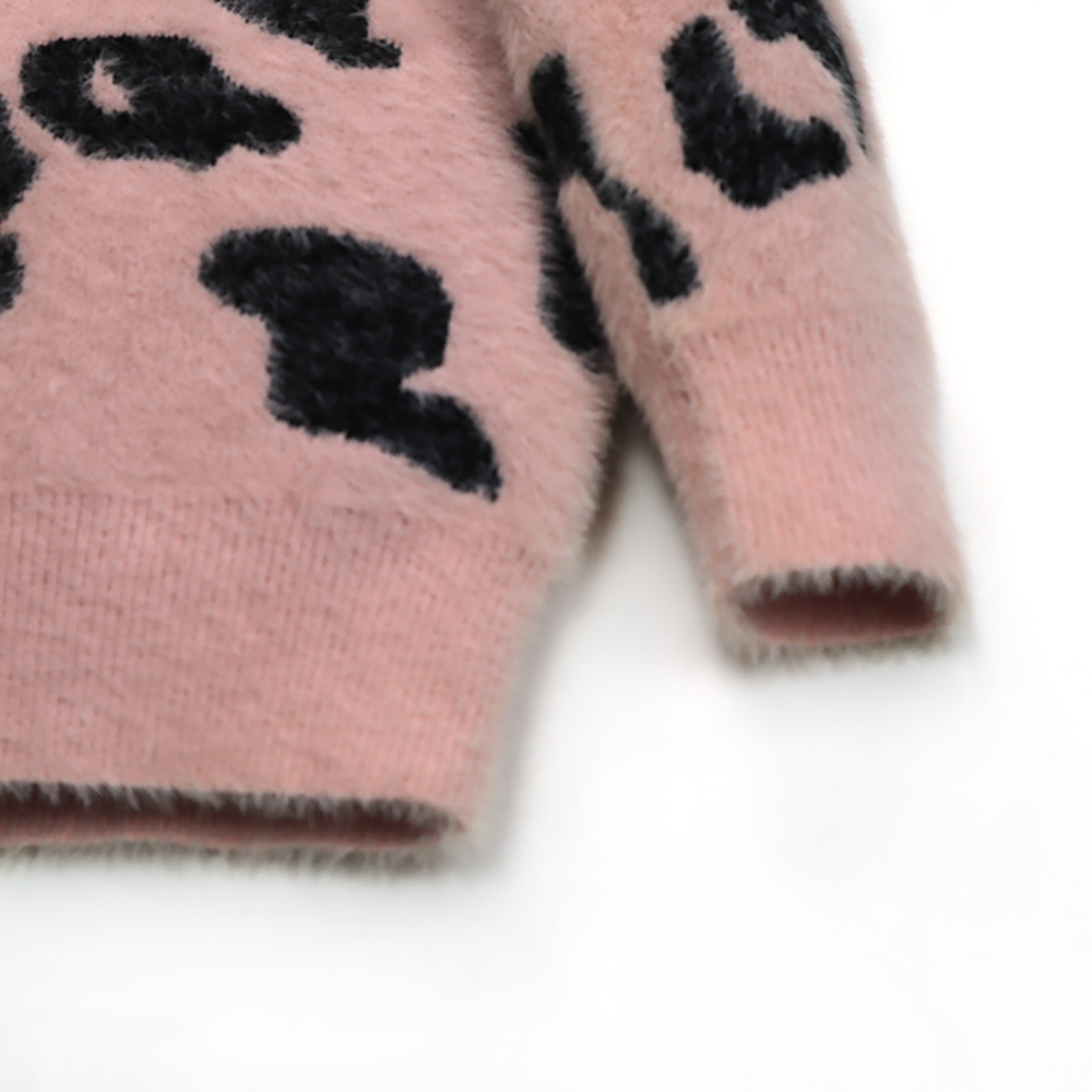 Autumn and winter new children's Jacquard knitted sweater fashion baby simple Pullover Sweater Top