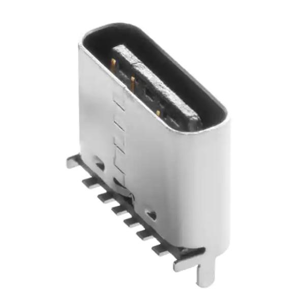 UJC-VP-3-SMT-TR USB 2.0 Type C Socket 6Pin SMD Vertical Through Hole SMT 6P