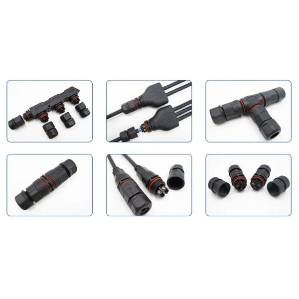 IP68 Waterproof Power Cable Connector Dustproof Multi Pole Plug And Socket