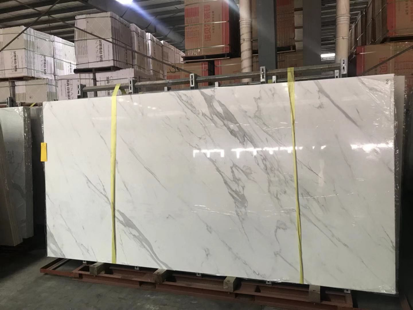Customized Polished Big Slab Solid Stone Countertops For House