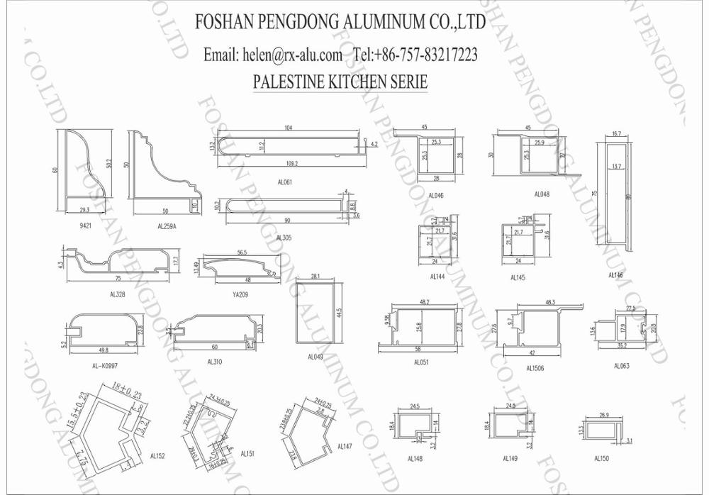 Cheap price aluminium extrusion profile for Israel