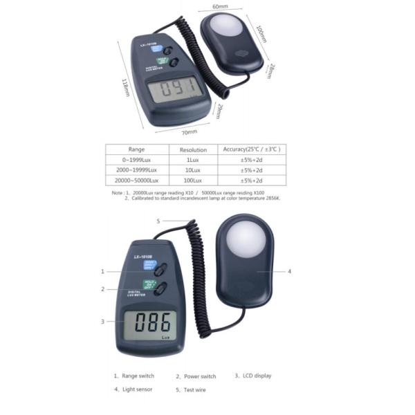 NDT Digital Illuminance Meter