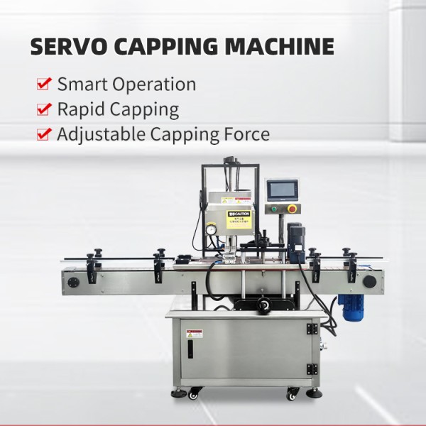 4 Wheels Automatic Capping Machine 30 BPM - 100 BPM Bottle Capper Machine