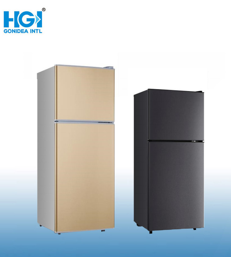 Defrost Home Hotel Double Door 120L Top Freezer Refrigerator Bcd-120ior Light