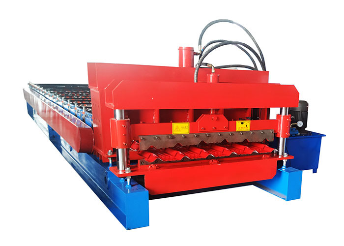 4 Kw Wall Panel Roll Forming Machine 3 Tons Driven By Chains