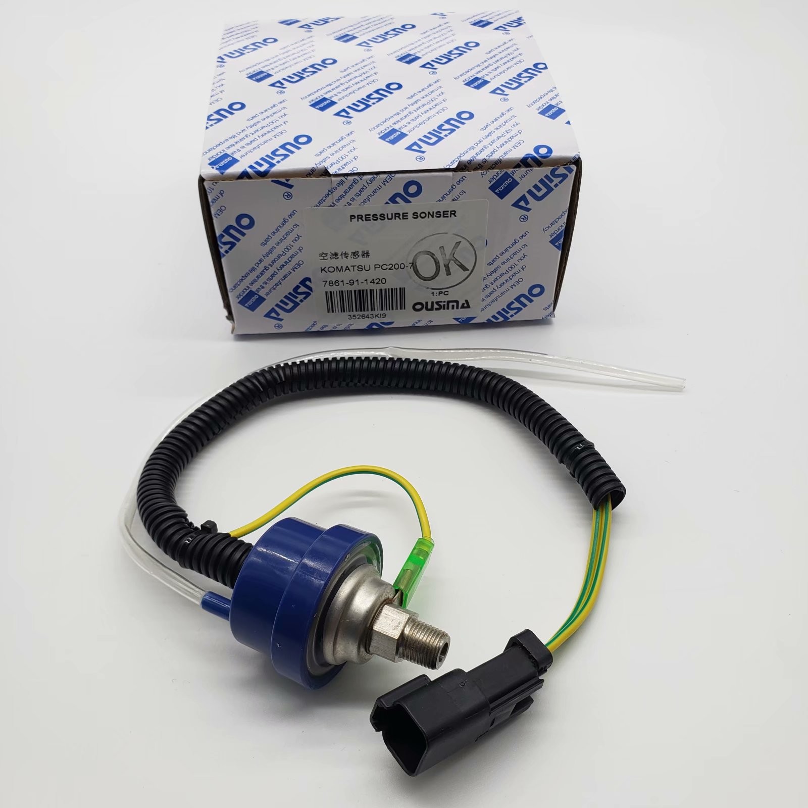 KOMATSU Excavator Sensor 7861911420 , PC200-7 PC300-7 Air Filter Sensor