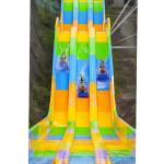 Attractive Racing Water Slide Rainbow Theme Park Equipment Oxidation Resistant