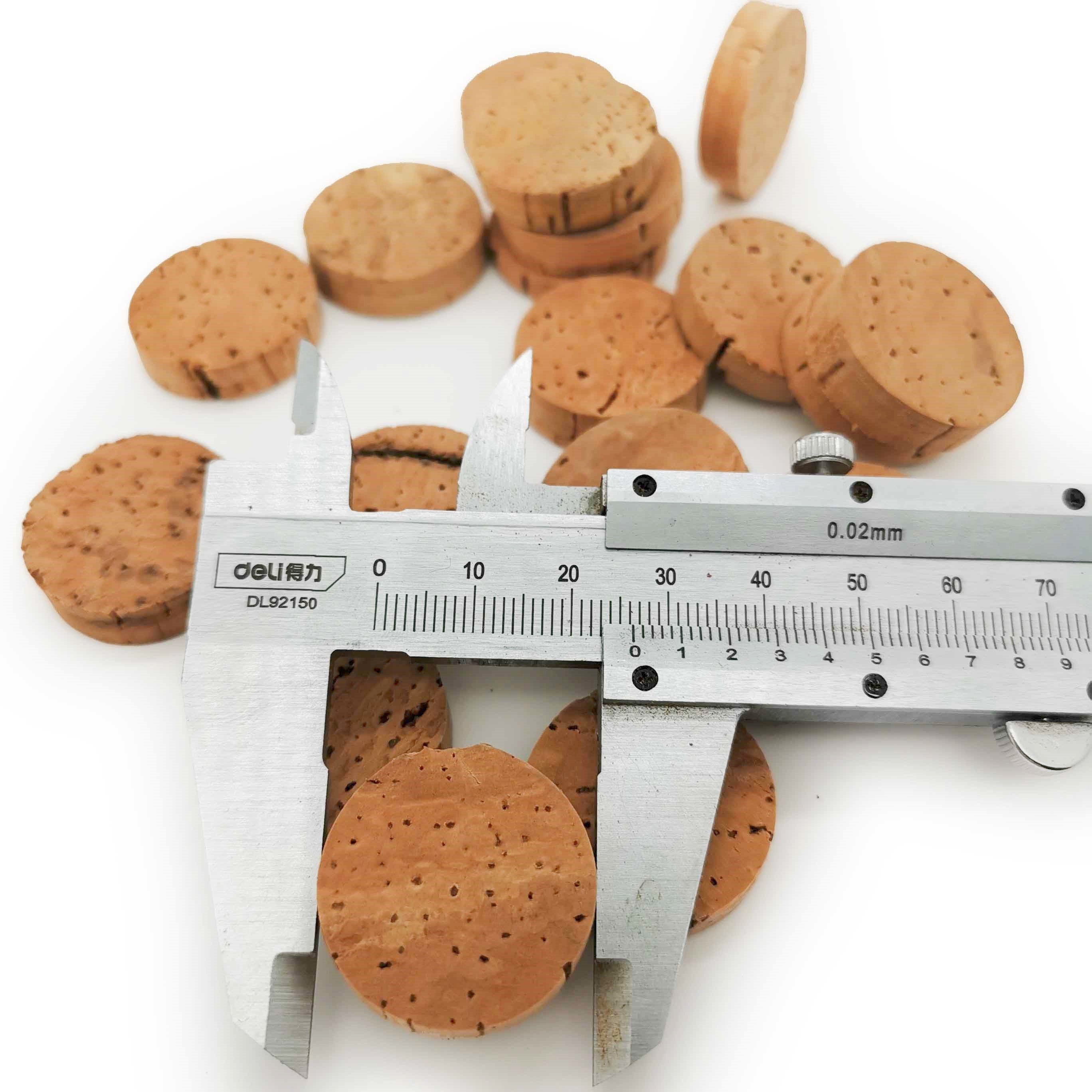 High Quality Cork Discs for Multiple Use with Different Sizes Eco Freindly Cork Discs