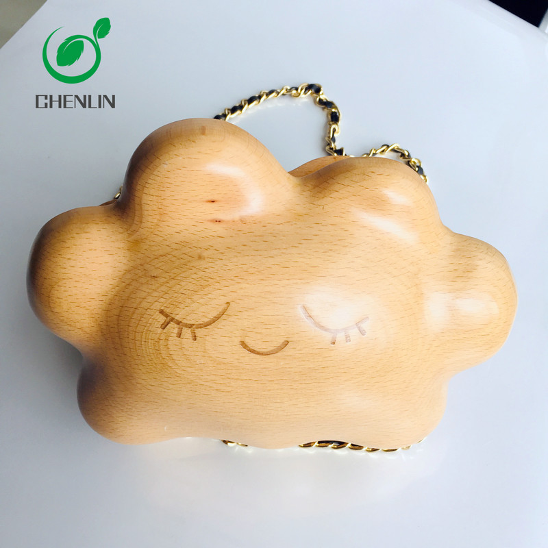 Leisure Style Wood Leather Bag Customized Size Handmade Accessories