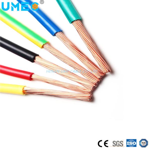 Flexible PVC Insulated Single Core Copper Electrical Wire Cable H07V-K for House Building