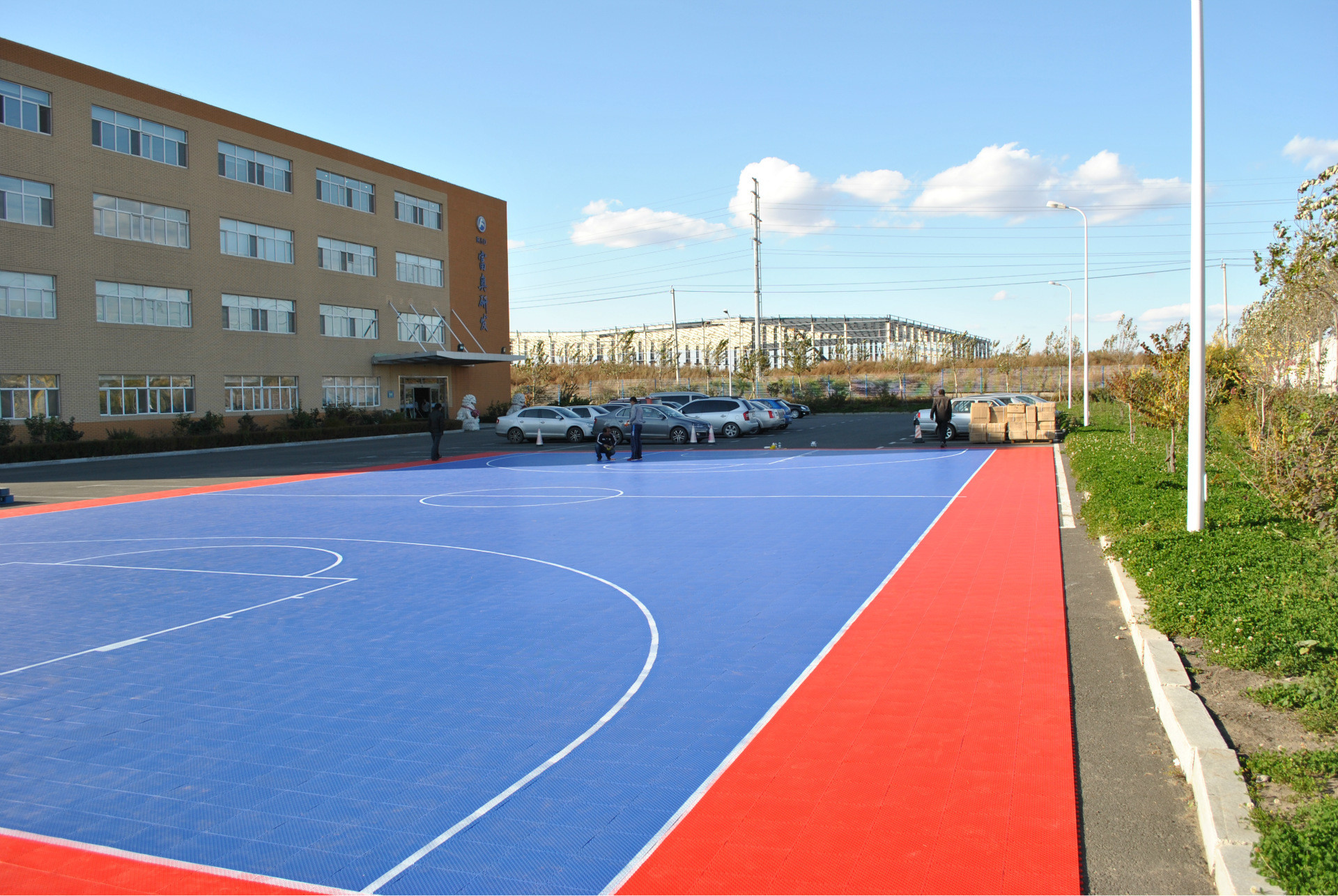 UV Resistant Interlocking Gym Floor Tiles Moisture Proof Sports Rubber Mat