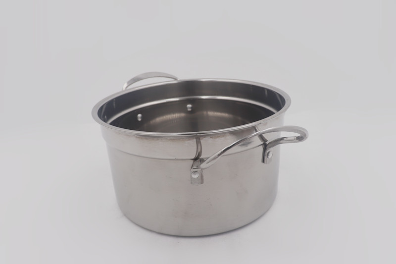 0.194cbm 4pcs Induction Stainless Steel Stock Pot With Lid