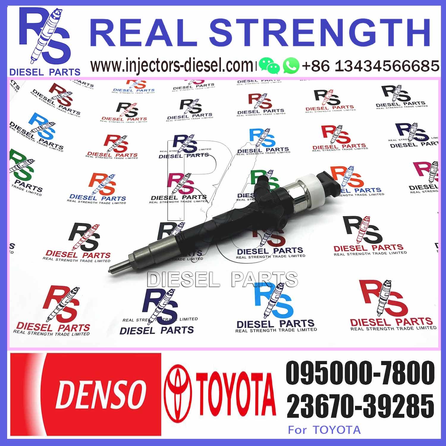 Hot 2KD-FTV Diesel Fuel Injector 23670-30310 DENSO 9709500-780 095000-7800 For DENSO TOYOTA HILUX 2.5L