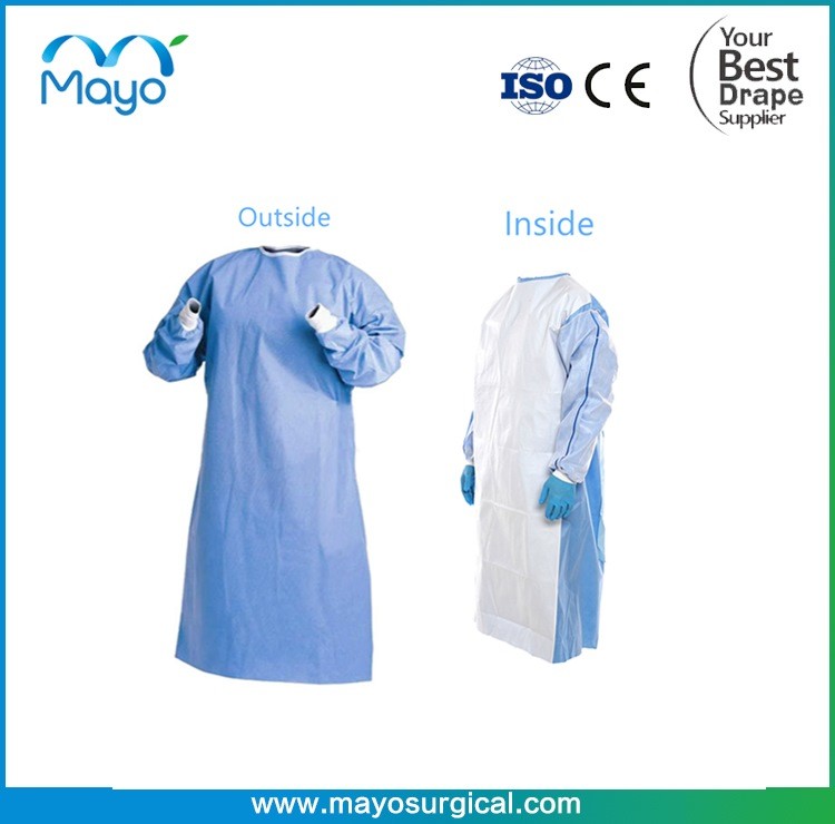 510K AAMI Level 4 Gown S-XXL AAMI Level 3 Surgical Gown For Food Check
