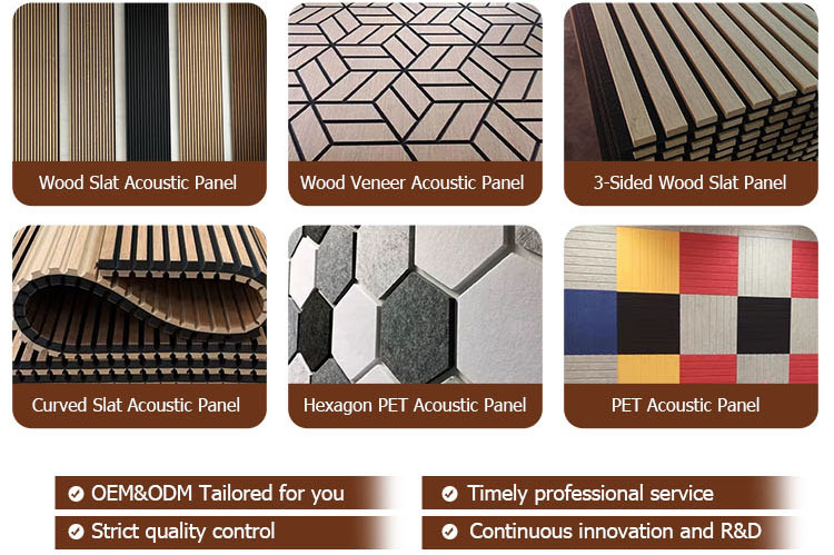 Modern 60*60CM Acoustic Panels 6 PCS Decorative Sound Wall Panels for Hotel Recording & Home Studio Office Use