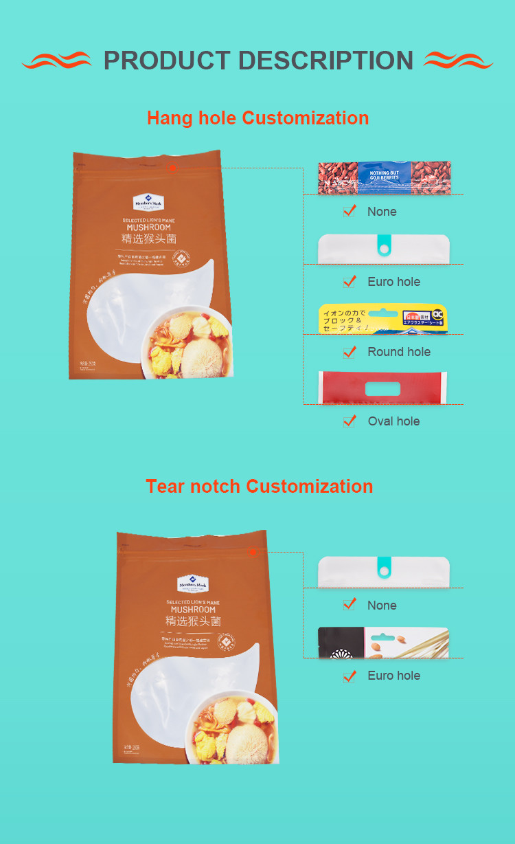 Custom Designed Three Side Sealed Zipper Bag Food Grade Resealable Plastic Bag Directly Operated By The Factory