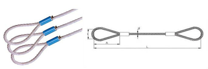 PVC Coated Fall Arrest Cable Fall Protection Anchor Sling Cable 60# 4' 6'