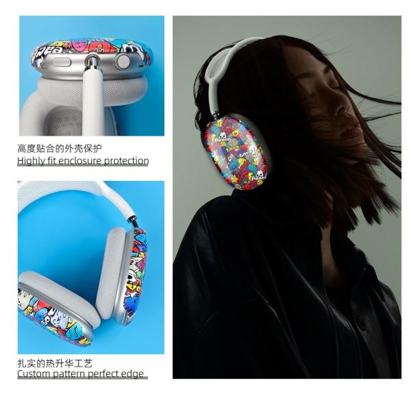 For Airpods Max Sublimation Blank Coated PC Case Custom 3D Printing Anti-Scratch Protective Sublimation Headphone Cover